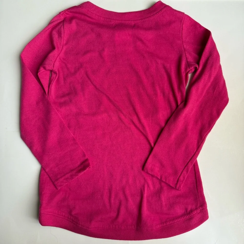 🍭 Komar Kids Girls Winter Owls Magenta Pajama Shirt - Size XS (4/5) (Used)